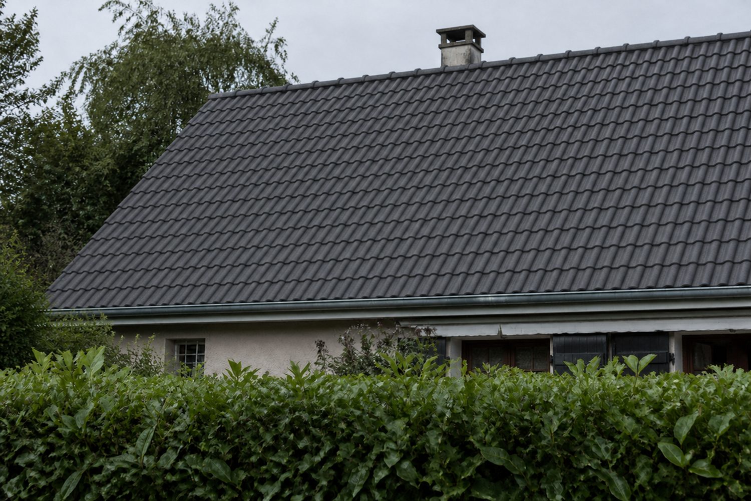 Après : Tuiles béton ravivées